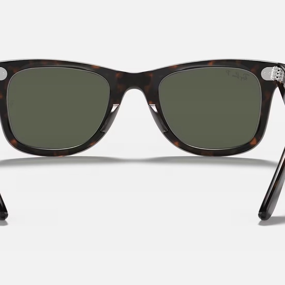 Ray-Ban Original Wayfarer polarized sunglasses (RB2140). Tortoise shell/green - Picture 9 of 12